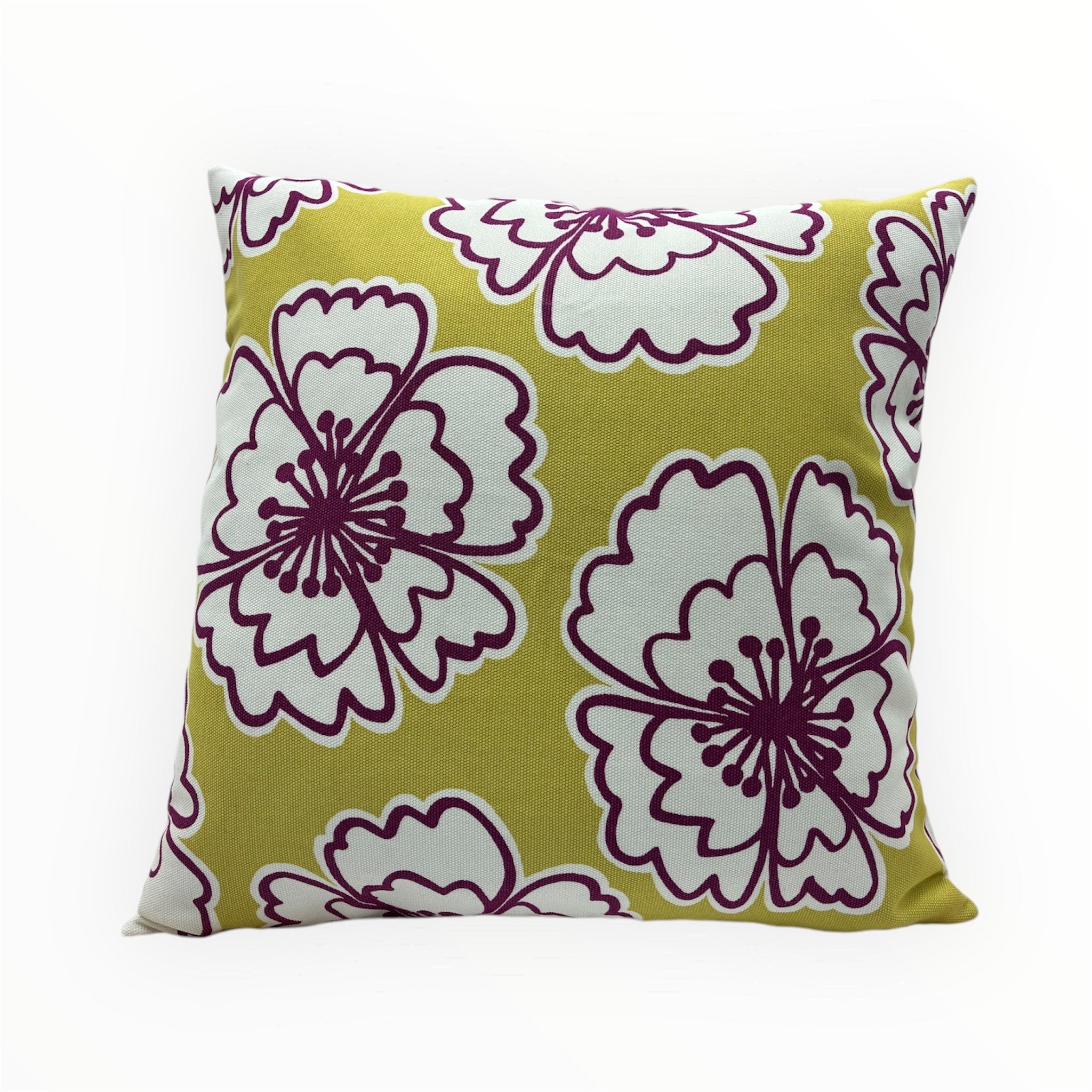 Floral Pillow Cover with Bold Design