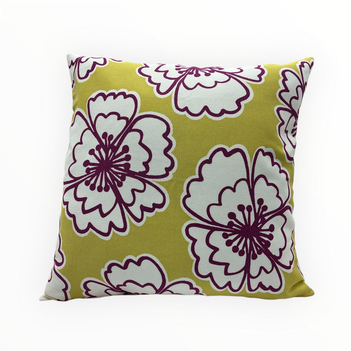 Floral Pillow Cover with Bold Design