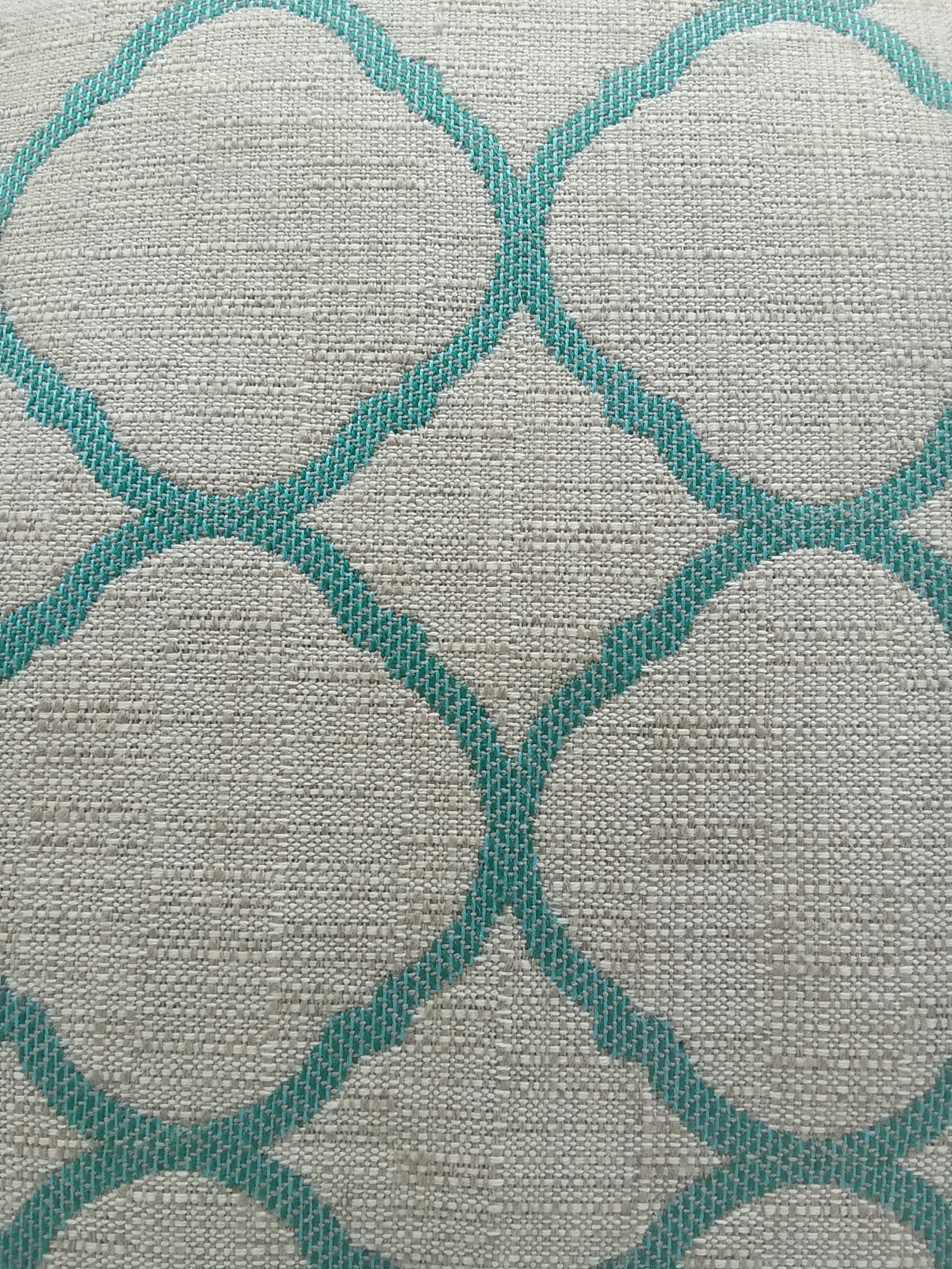 Close-up of Charlotte Outdoor Pillow Cover pattern