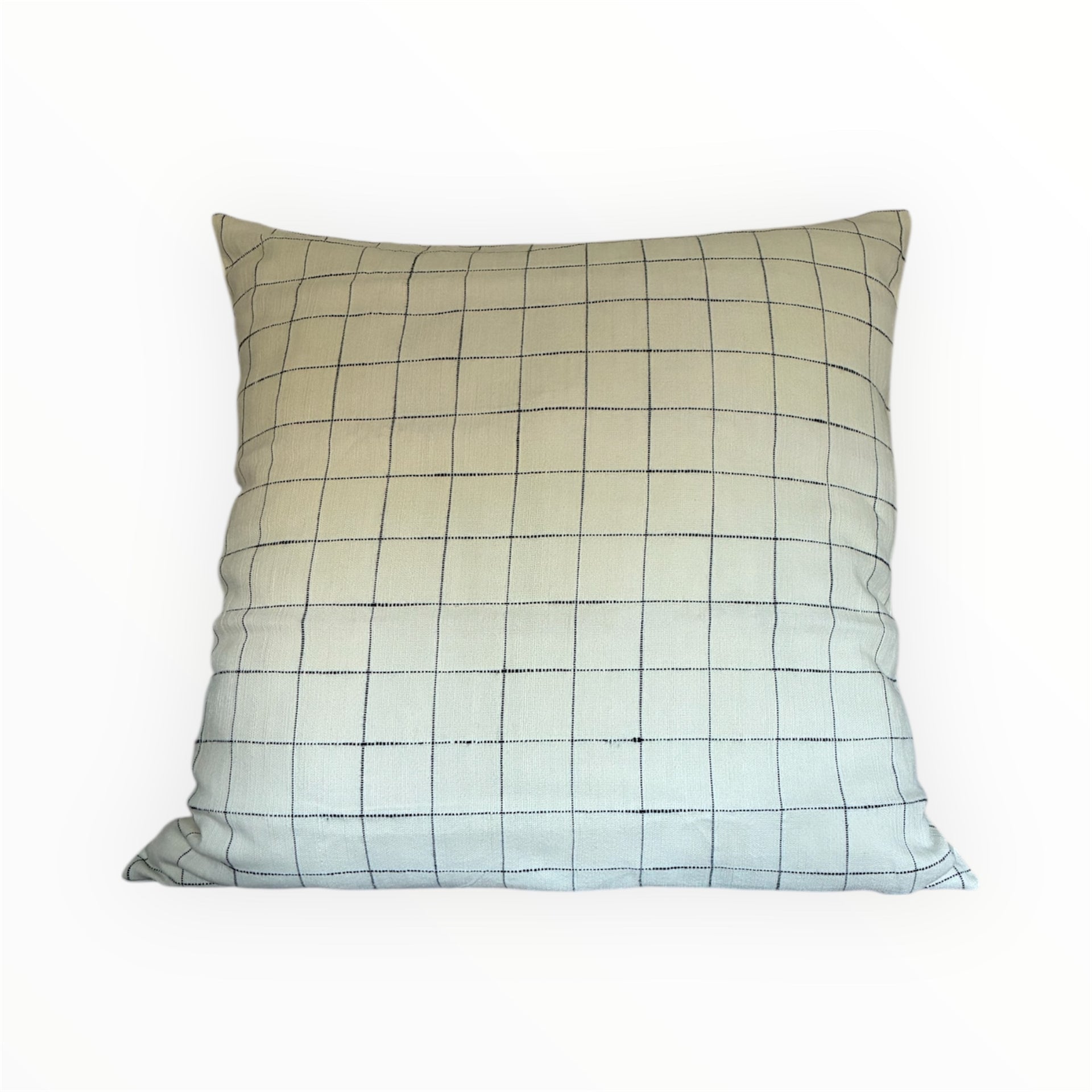 Cream and Navy Pinstripe