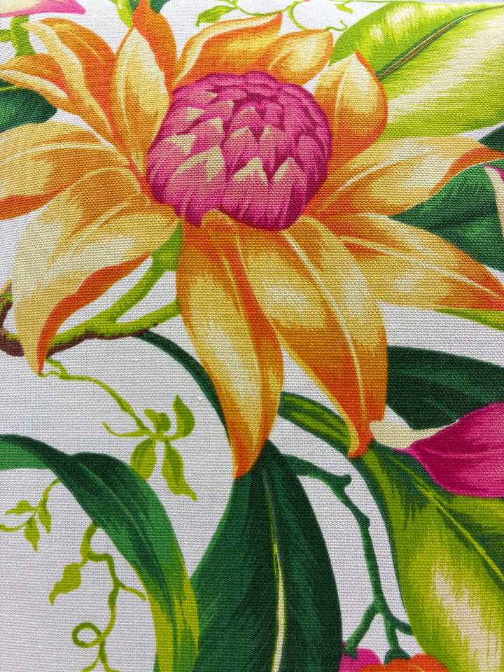 Botanical pillow cover