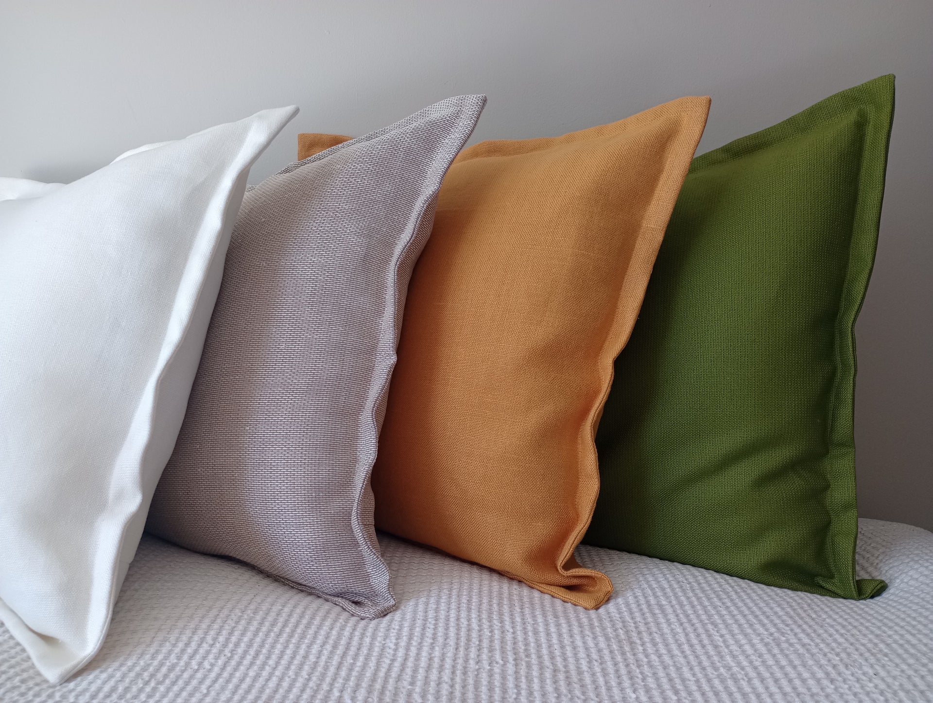 Bordered Edge Pillow Covers in colors