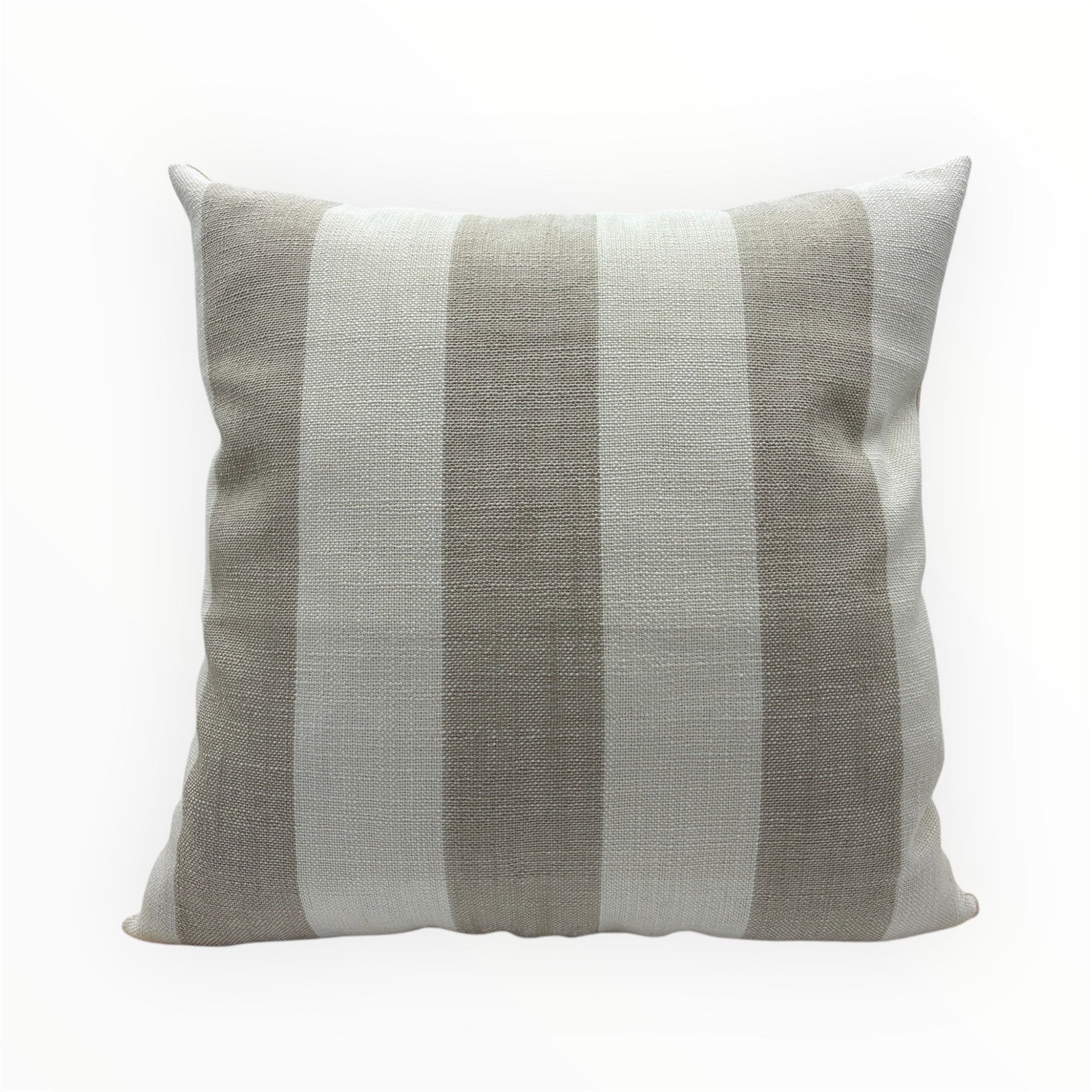 beige striped pillow cover