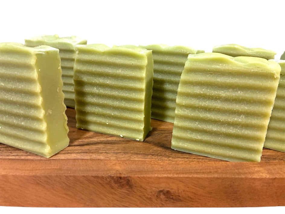 Close-up of eucalyptus spearmint soap
