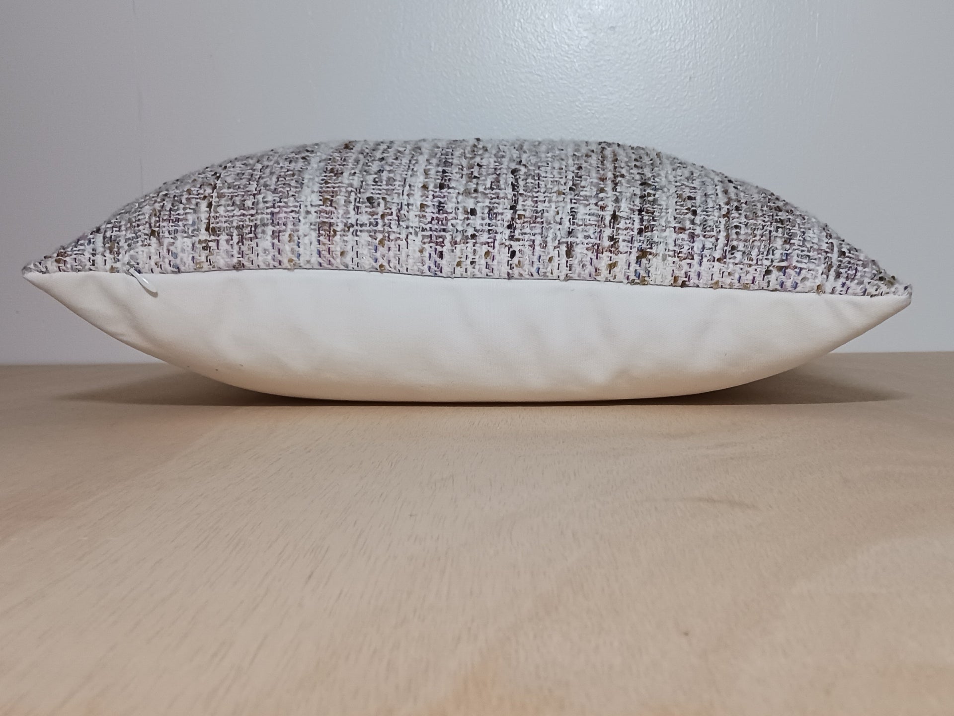 Side view of Two-tone Elien Pillow Cover